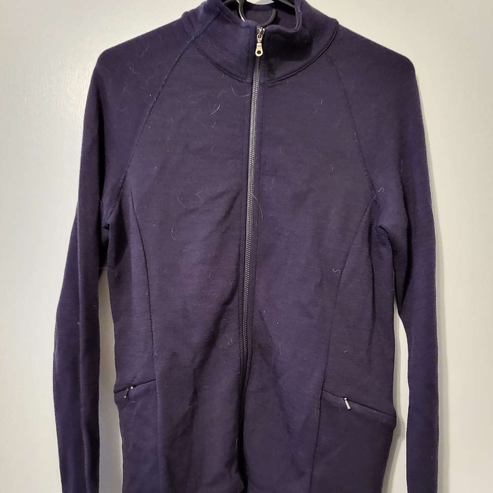 Ibex Womens Large Wool Zipup